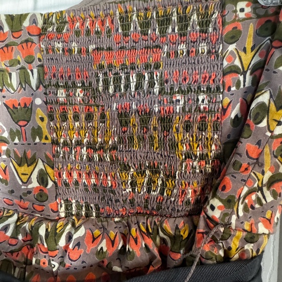 Anthropologie Floreat tiered peplum boho top size 6 - Picture 6 of 8